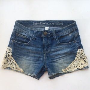 Justice medium washed shorts